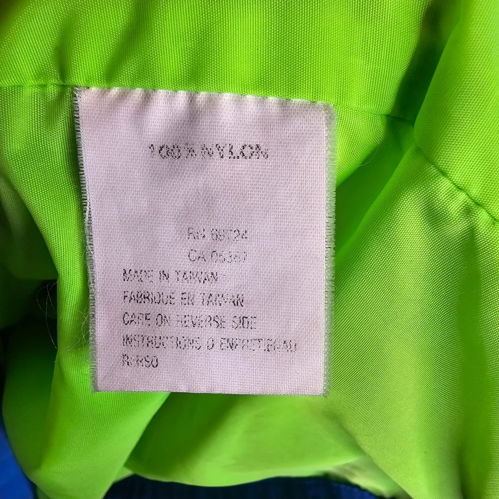 Vintage 90' Columbia Colorblock Neon Jacket Male's Size XL - Picture 9 of 13